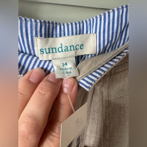 Sundance Oaklee Easy High Waist Linen Pants in Flax - Picture 13 of 15